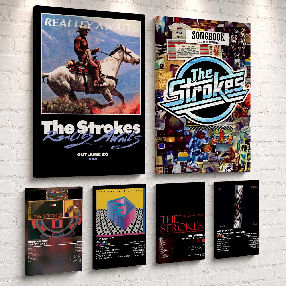 Live Rock - Album Band Rock The S-Strokes, Lukisan
