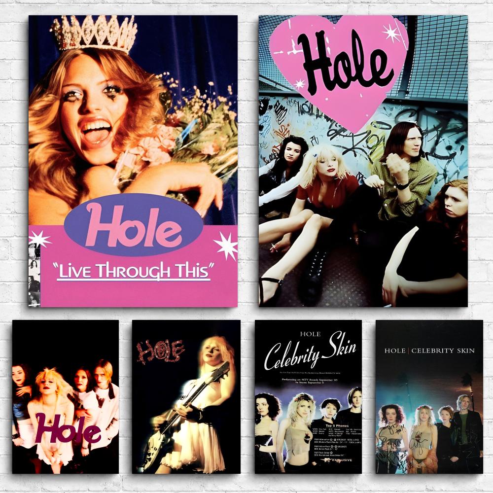 Live Rock - Album Band Rock H-Hole, Lukisan Dinding