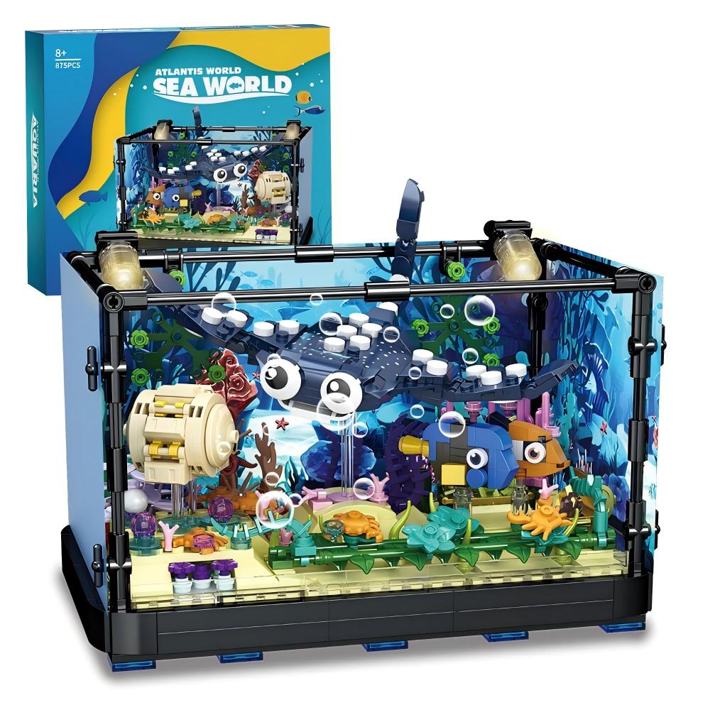 Set Bangunan Akuarium Ikan - M - Marine Aquarium Cube ulasan dan harga