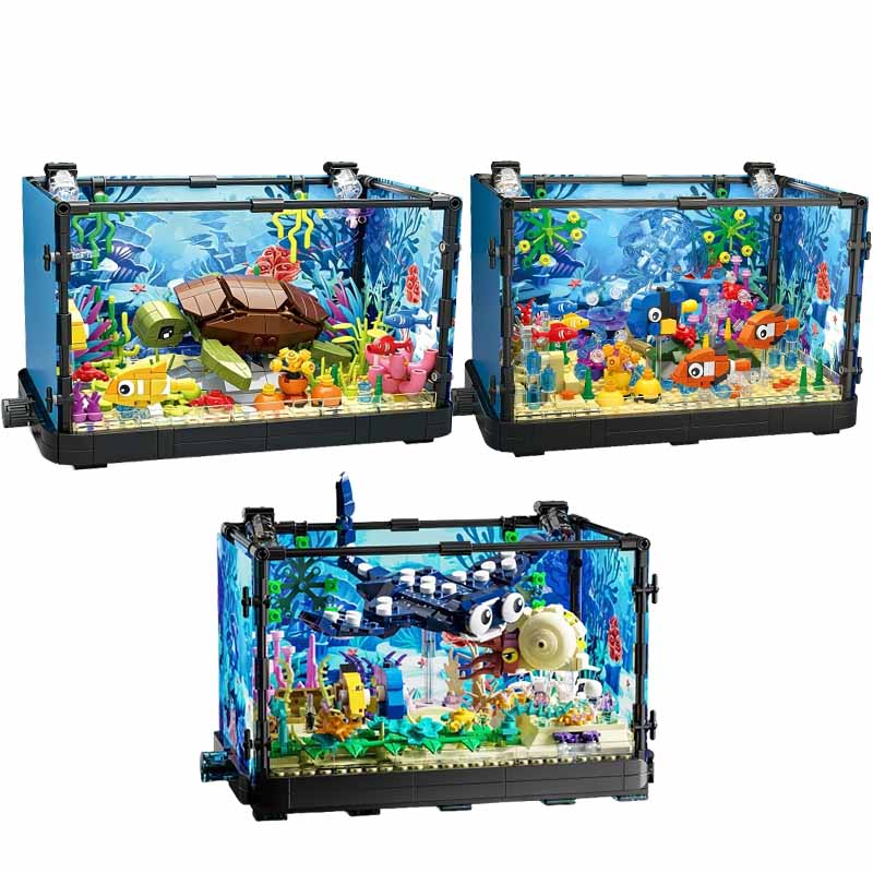 Set Blok Bangunan Akuarium den - Marine Aquarium ulasan dan harga