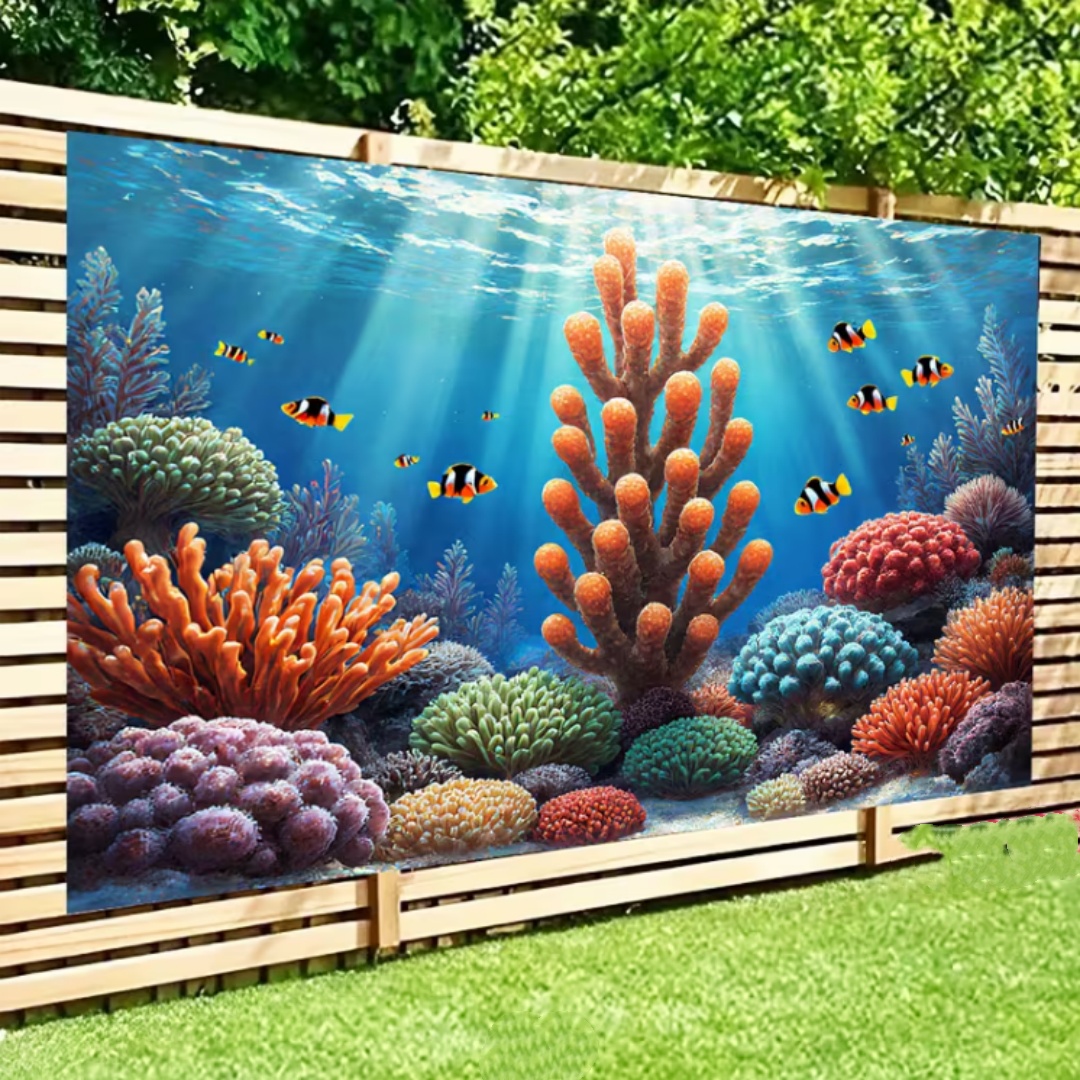 Dekorasi Latar Belakang Tema K - Aquarium Marine World ulasan dan harga